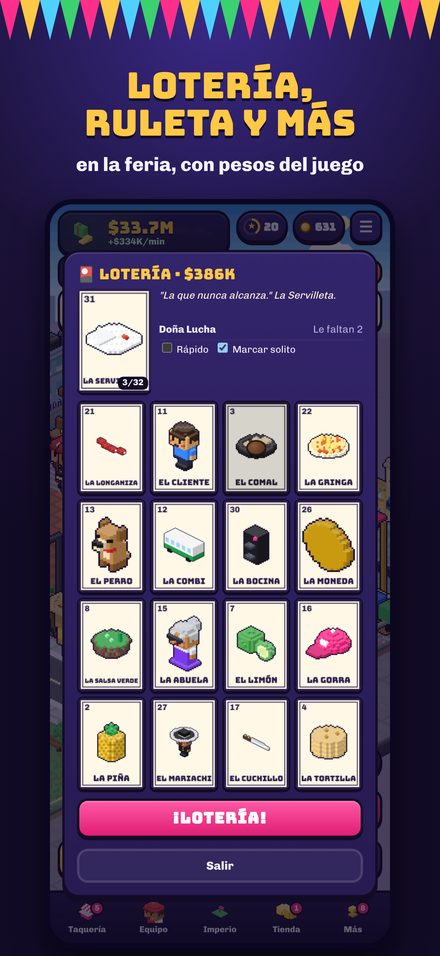 La lotería de la feria